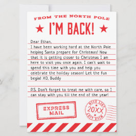 Elf är tillbaka julkort