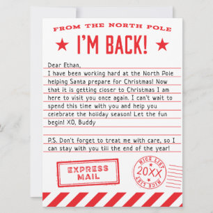 Elf är tillbaka julkort