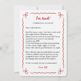 Elf Arrival Letter | Special Delivery from the Nor Julkort