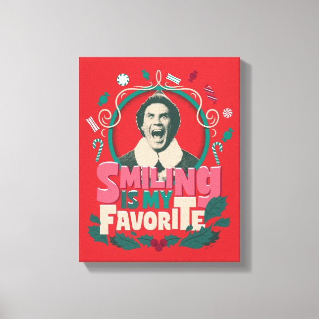 Elf - Att le är min favoriter Canvastryck (Framsida)