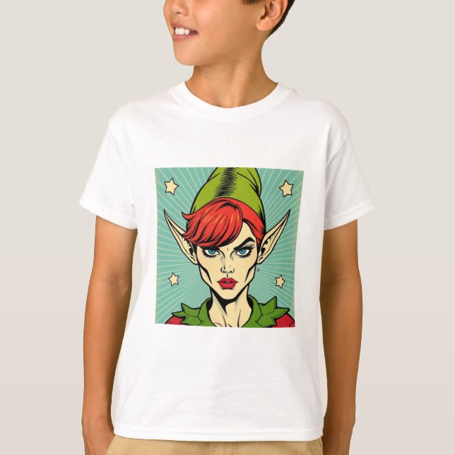 Elf-barnskjorta T Shirt (Framsida)