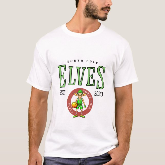 Elf Basketball T Shirt (Framsida)