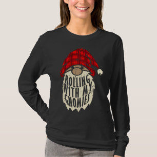 Elf Beard Julgrå Gnomies Matching Family T Shirt