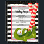 Elf Ben Helgdag - inbjudningar till julbudget<br><div class="desc">8, 5 x 11-tums pappra inbjudningar har roligten strimlat bort ben med grönt på svart och vitt rand och dina party-uppgifter i chic med brev på dessa inbjudningar till juljulfesten. Dessa prisvärda inbjudan trycks på 110 lb pappert i 3 storlekar. **VITE ENVELOPES ÄR FRIVILLIGA PÅ ORDERSIDAN. Se till att kontrollera...</div>