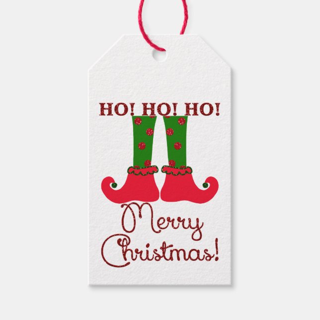 Elf Ben | Ho, Ho, God jul! Presentetikett (Framsidan)