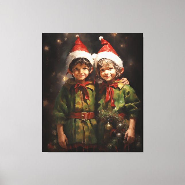 Elf Bestie Friends Canvastryck (Framsida)