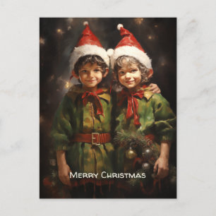Elf Bestie Friends Helg Vykort