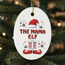 Elf Boots Jultomten Hat White jul Julgransprydnad Keramik