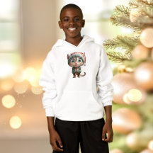 Elf Boy's Hoodie, ocent Cat jul