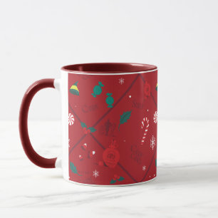 Elf Candy Checker Mönster Mugg