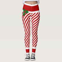 Elf Candy Rand jul Costume Leggings