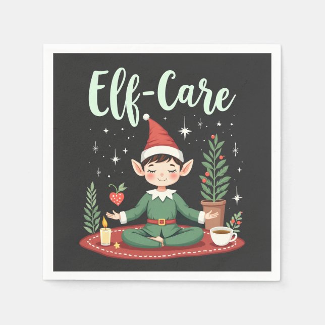 Elf Care Underlig jul Elf Magic Self Care Pappersservett (Framsidan)