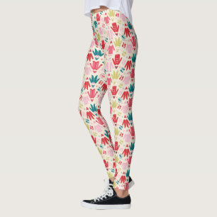 Elf Colorful Jacka och Shoes Mönster Leggings