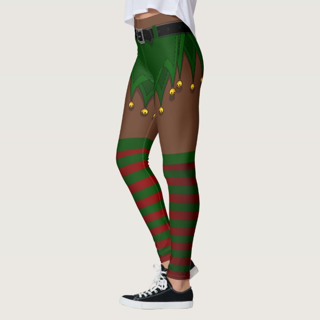 Elf Costume Leggings African jul Elf Byxor (Vänster)