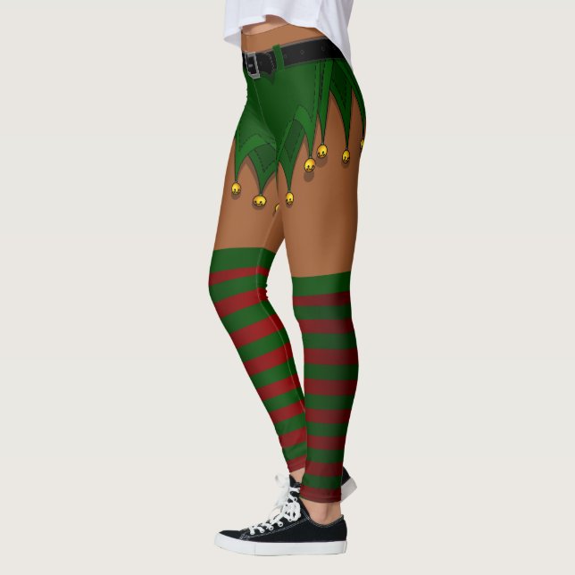 Elf Costume Leggings African jul Elf Byxor (Vänster)