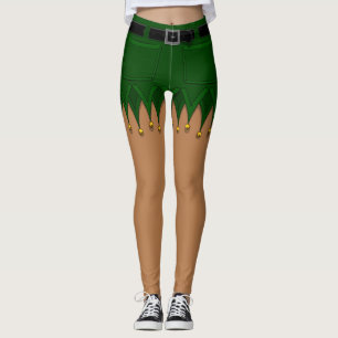 Elf Costume Leggings jul Elf Byxor