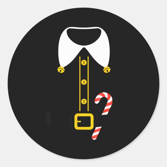 Elf Costume  Runt Klistermärke (Framsida)