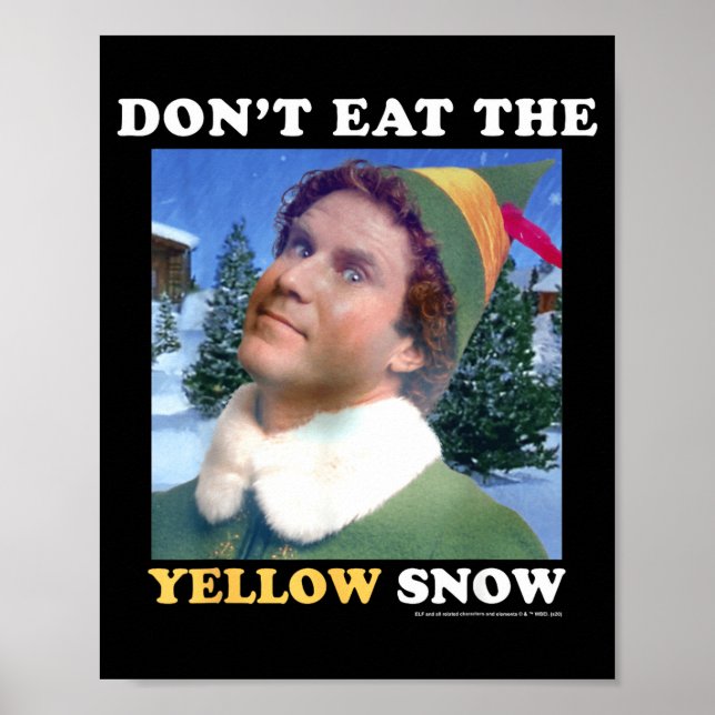 Elf Don't Eat The Yellow Snow  Poster (Framsidan)