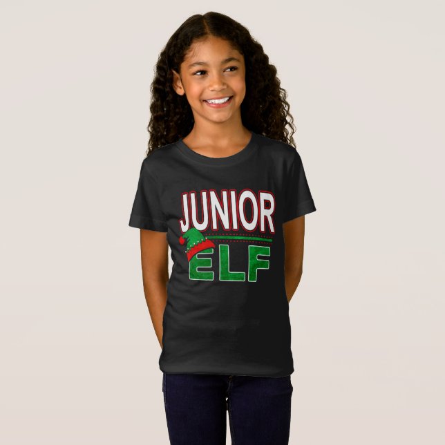 Elf-familjen | Junior Elf-Helgdag #TeamElf T Shirt (Hel framsida)