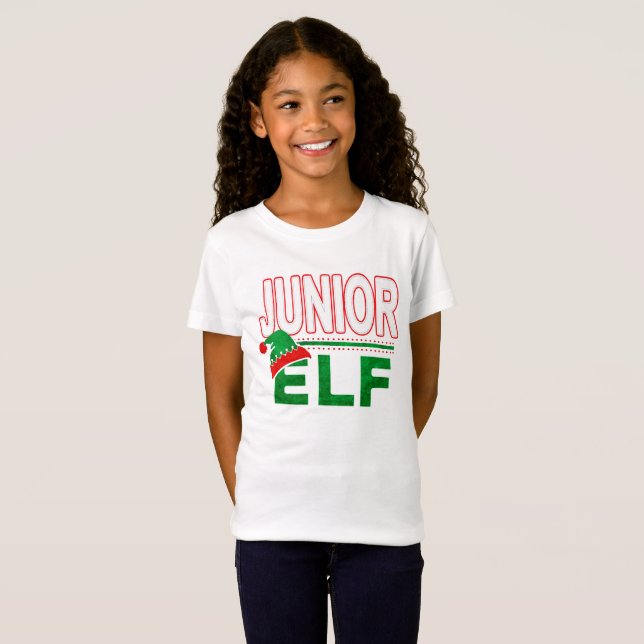 Elf-familjen | Junior Elf-Helgdag #TeamElf T Shirt (Hel framsida)