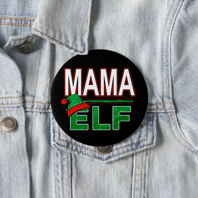 Elf-familjen | Mamma Elf-Helgdag #TeamElf Knapp (In Situ)