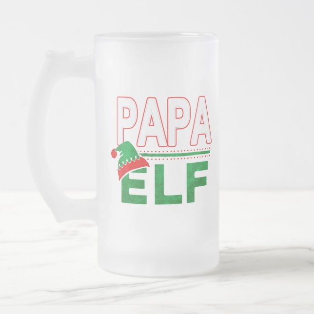 Elf-familjen | Pappa Elf-Helgdag #TeamElf Frostat Ölglas (Vänster)