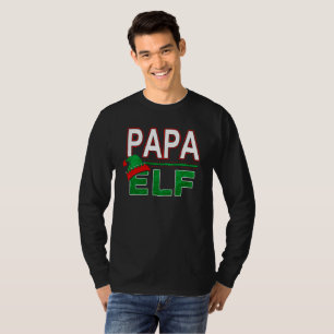 Elf-familjen Pappa Elf-Helgdag #TeamElf T-shirt