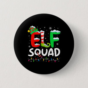 Elf-familjens julmatchning Pajamas Julafton Elf Sq Knapp