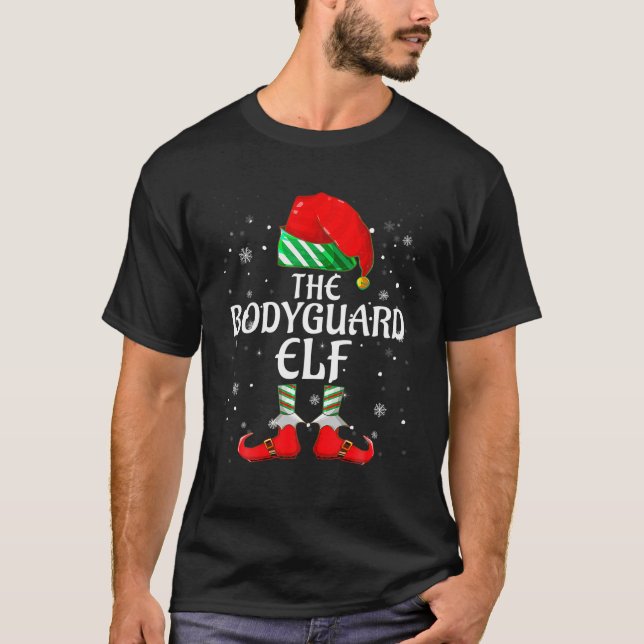 Elf-familjens matchningsgrupp Jul T Shirt (Framsida)