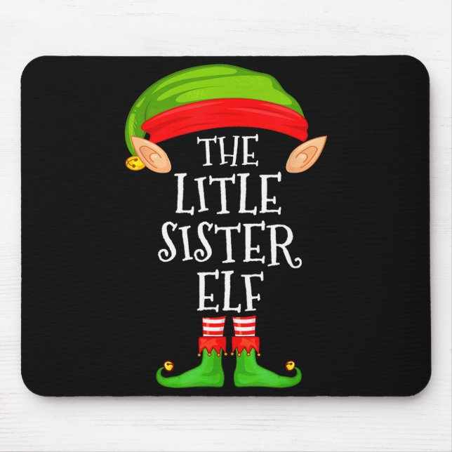 Elf Family Christmas Little Sister Elf Sweater Mat Musmatta (Framsidan)