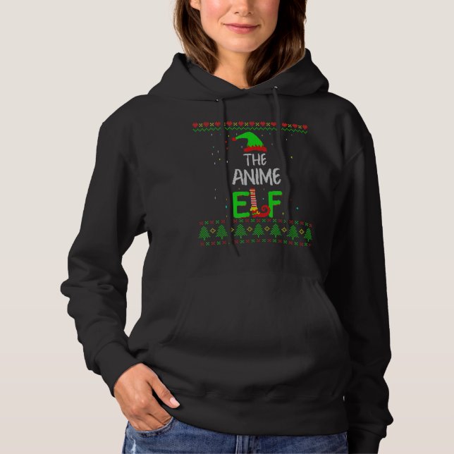 Elf Family Matching Ugly Sweater jul Pjs T Shirt (Framsida)