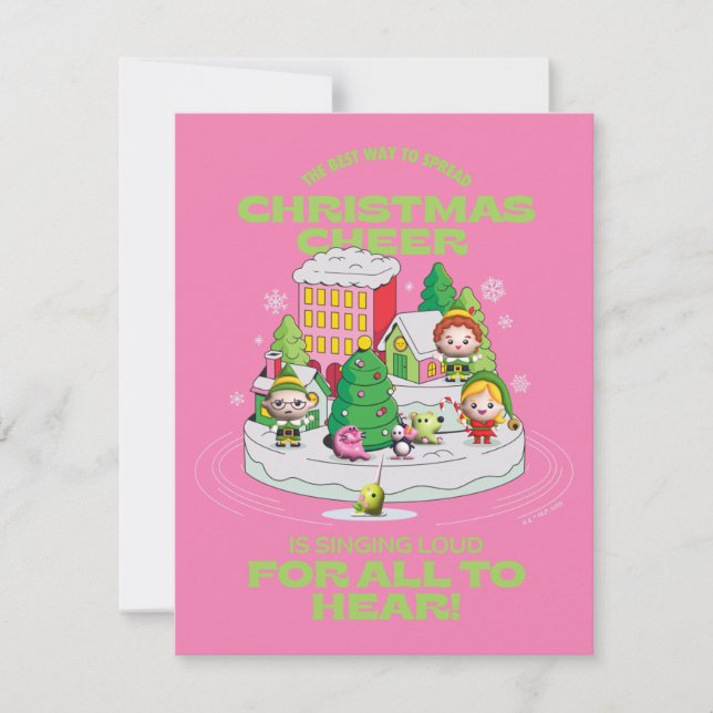 Elf filmen | Det bästa sättet att sprida julstämni Anteckningskort (Framsida)