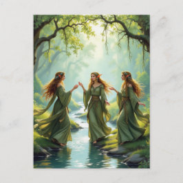 Elf Gathering Vykort
