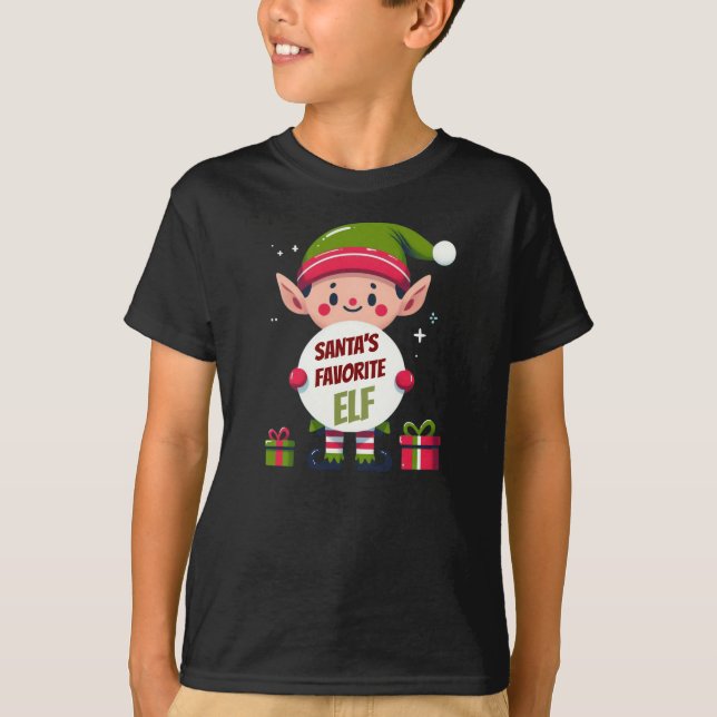 Elf Gift Boxes favorit T Shirt (Framsida)
