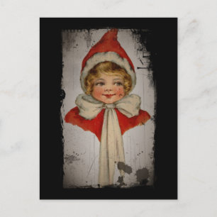 Elf Girl in a Red Cape Vykort