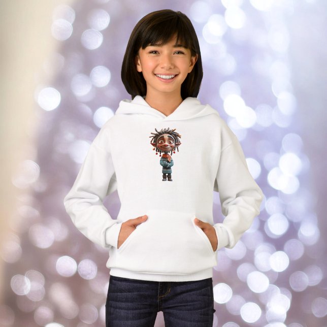 Elf Girl's Hoodie Tonåring julafton T Shirt (Skapare uppladdad)