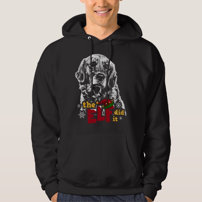 Elf gjorde det på ett lustigt sätt. hoodie (Framsida)