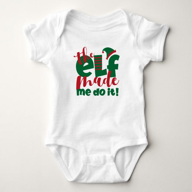 Elf gjorde det t shirt (Framsida)
