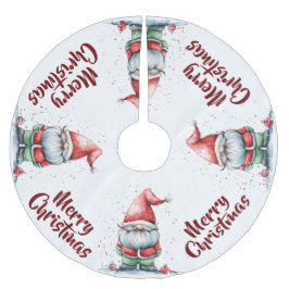 Elf Gnome Julgransmatta Borstad Polyester