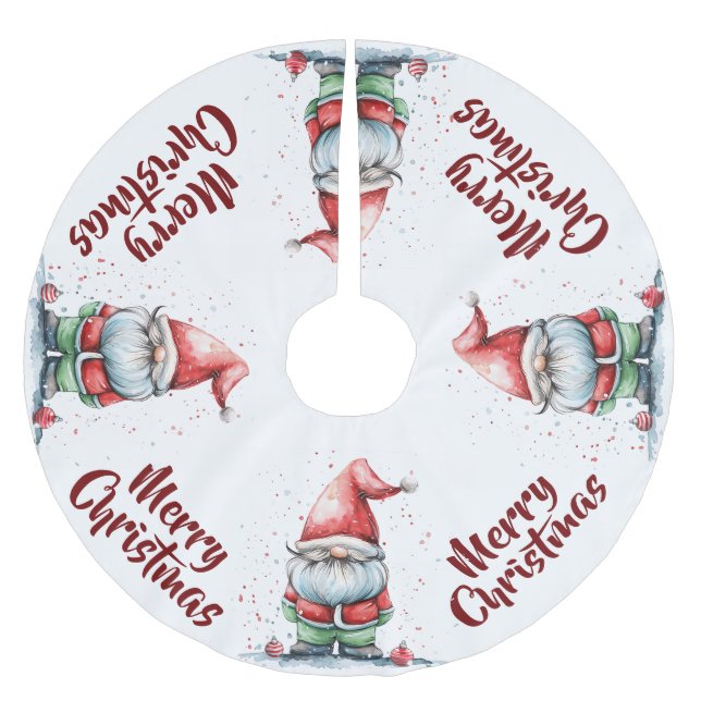 Elf Gnome Julgransmatta Borstad Polyester (Framsidan)