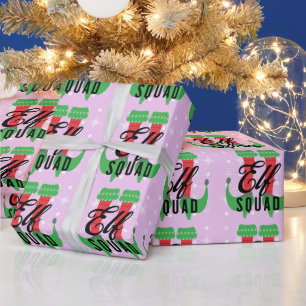 Elf Häl Skor Squad Jul Snöflingor Rosa  Presentpapper