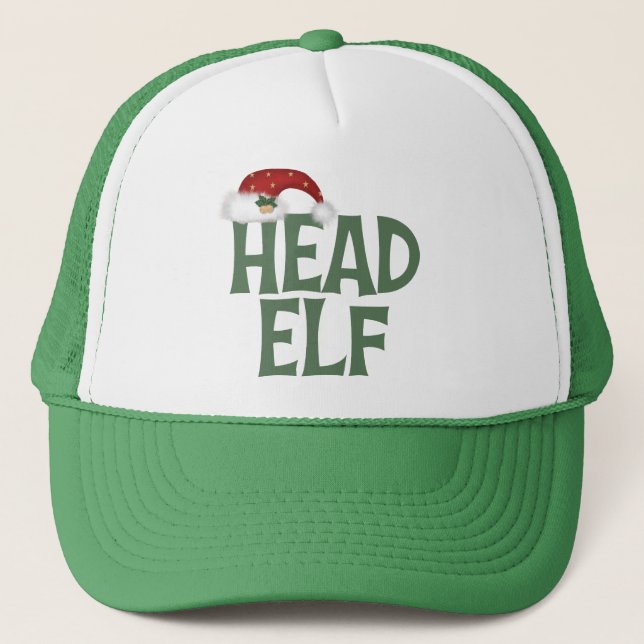 Elf Hat/Kap, grylig jul Truckerkeps (Framsida)
