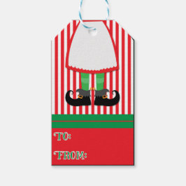 Elf Helgdag Gift-Märkre Presentetikett