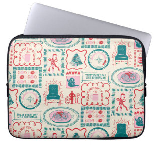 Elf Helgdag Icon Mönster Laptop Fodral