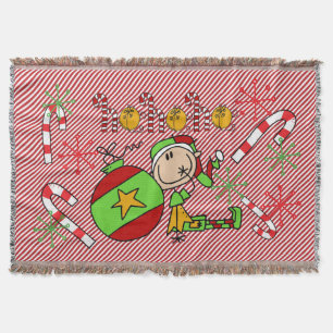 Elf Ho Ho Helgdag Throw Filt