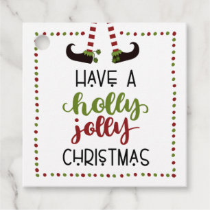 Elf Holly Jolly-julen TILL FRÅN Personlig Gåvor Etiketter