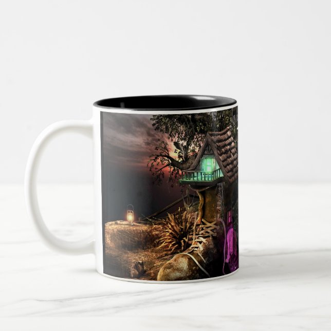Elf House Två-Tonad Mugg (Vänster)