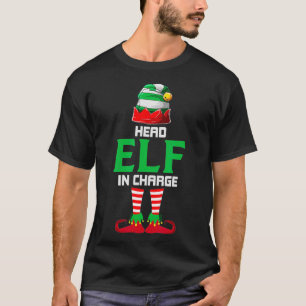 Elf i Charge Funny jul Party Pajama T Shirt