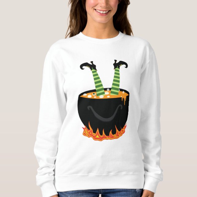 Elf i kokande vatten Halloween-gåva T Shirt (Framsida)