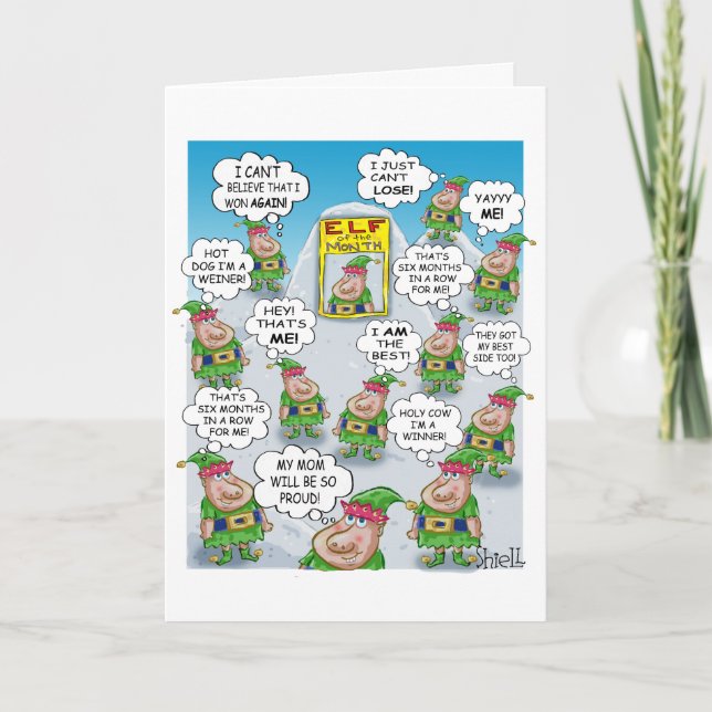 Elf i månaden helgkort (Framsida)